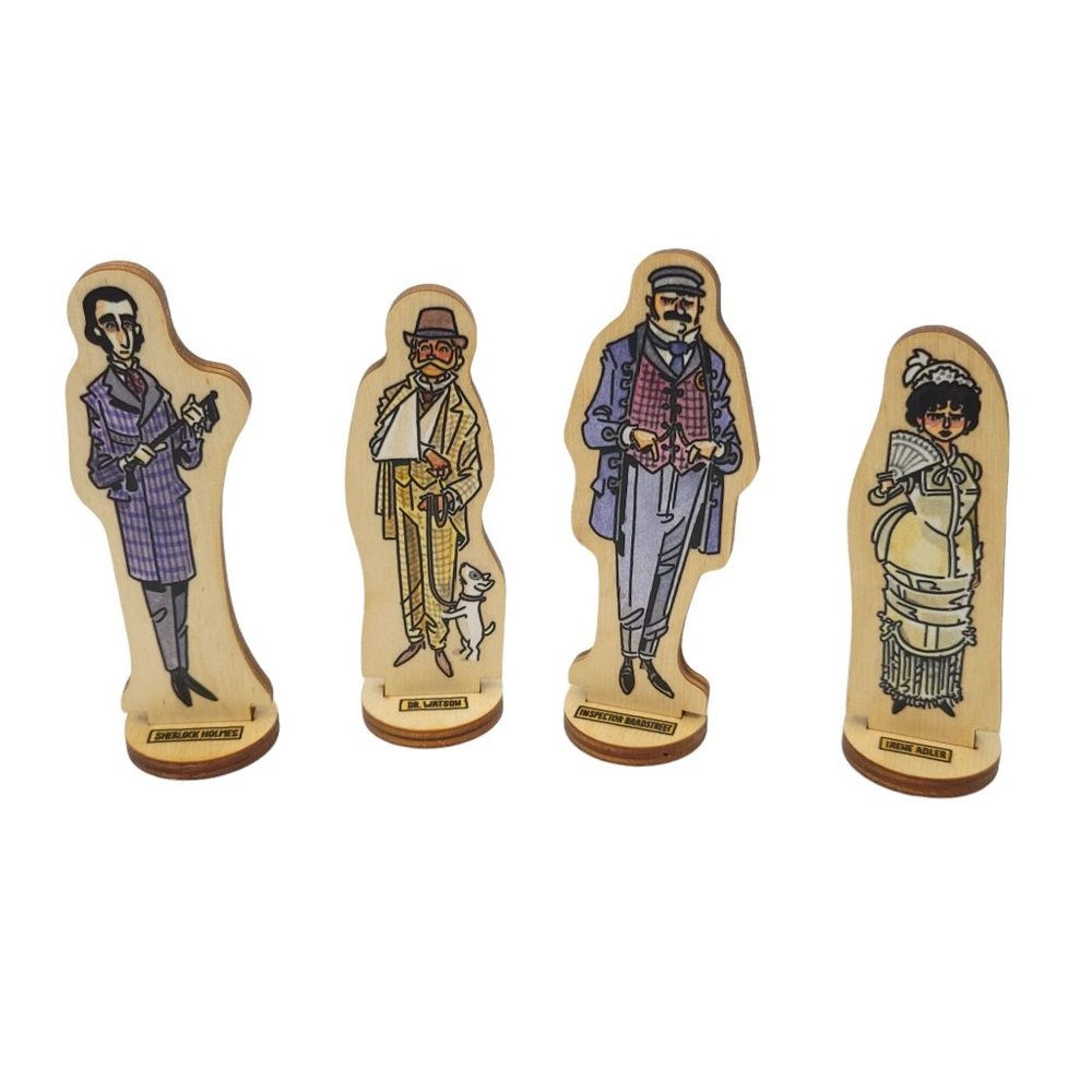 Sherlock Holmes Wooden Figures Collection Set D Schweizercraft Chris Schweizer - Picture 10 of 11